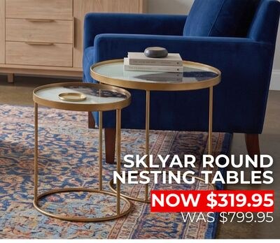 SKLYAR ROUND NESTING TABLES
