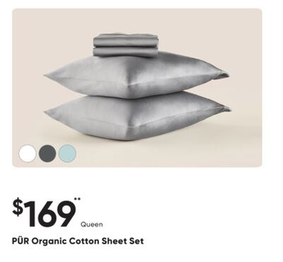 PÜR Organic Cotton Sheet Set