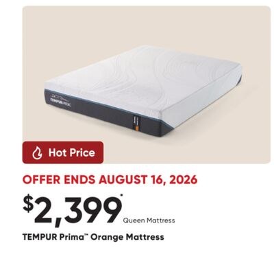 TEMPUR Prima™ Orange Mattress