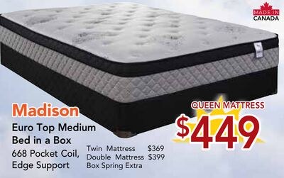 Euro Top Medium Bed in a Box