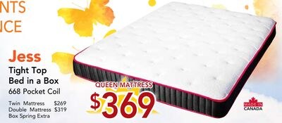 Jess Tight Top Bed in a Box 668 Pocket Coil