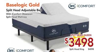 Serta iCOMFORT Baselogic Gold Split Head Adjust…