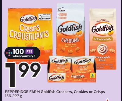 Goldfish Crackers, Cookies or Crisps
