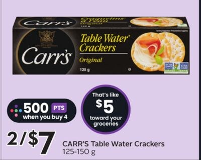 Table Water Crackers