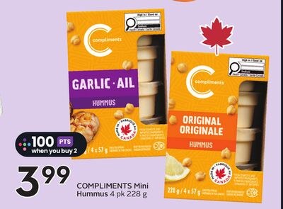 COMPLIMENTS Mini Hummus
