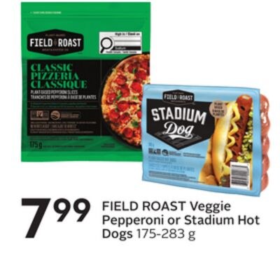 FIELD ROAST Veggie Pepperoni or Stadium Hot Dogs