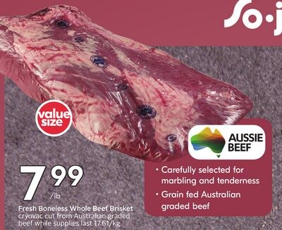 Fresh Boneless Whole Beef Brisket