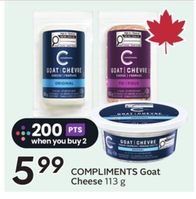 COMPLIMENTS Goat Cheese
