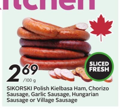 Polish Kielbasa Ham, Chorizo Sausage, Garlic Sa…