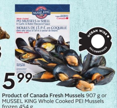 Product of Canada Fresh Mussels
