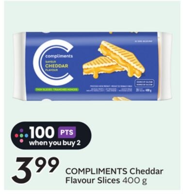 COMPLIMENTS Cheddar Flavour Slices