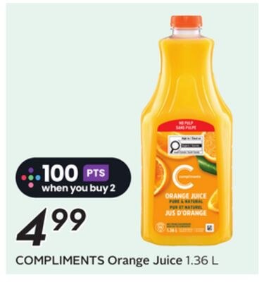 COMPLIMENTS Orange Juice