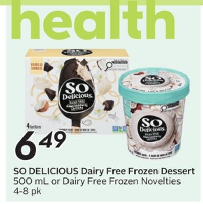 Dairy Free Frozen Dessert