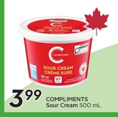 COMPLIMENTS Sour Cream