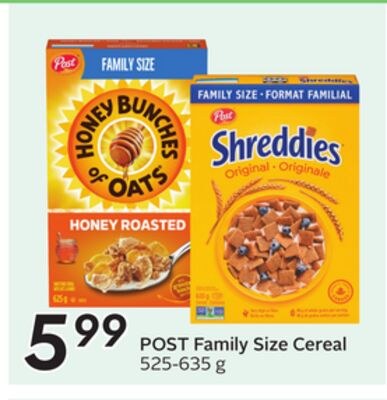 Family Size Cereal