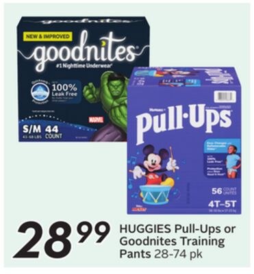 HUGGIES Pull-Ups or Goodnites Training Pants