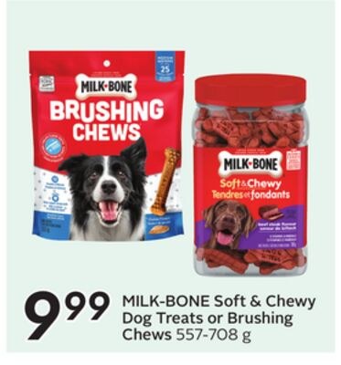 MILK-BONE Soft & Chewy Dog Treats or Brushing C…