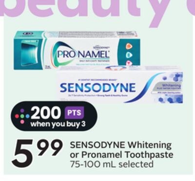 SENSODYNE Whitening or Pronamel Toothpaste