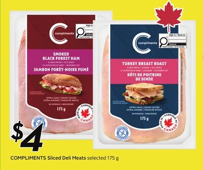 COMPLIMENTS Sliced Deli Meats
