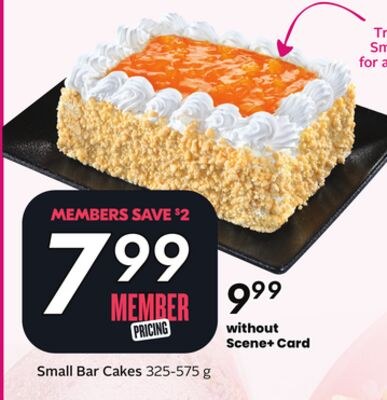 Small Bar Cakes - Peach Fest
