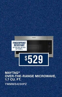 MAYTAG® OVER-THE-RANGE MICROWAVE, 1.7 CU. FT.