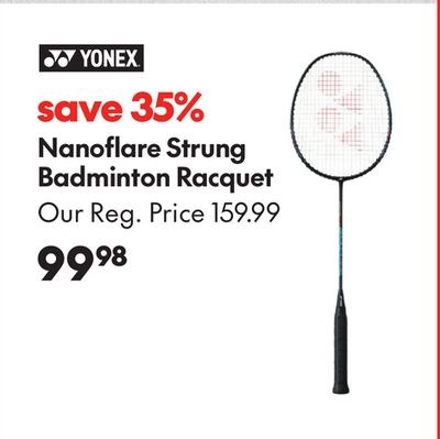 YONEX NANOFLARE STRUNG BADMINTON RACQUET