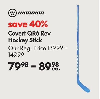WARRIOR COVERT QR6 REV HOCKEY STICK