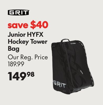 GRIT JUNIOR HYFX HOCKEY TOWER BAG