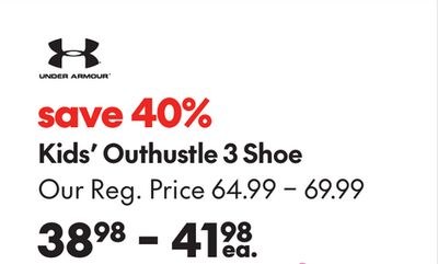 UNDER ARMOUR KIDS' OUTHUSTLE 3 SHOE