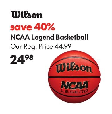 WILSON NCAA LEGEND BASKETBALL