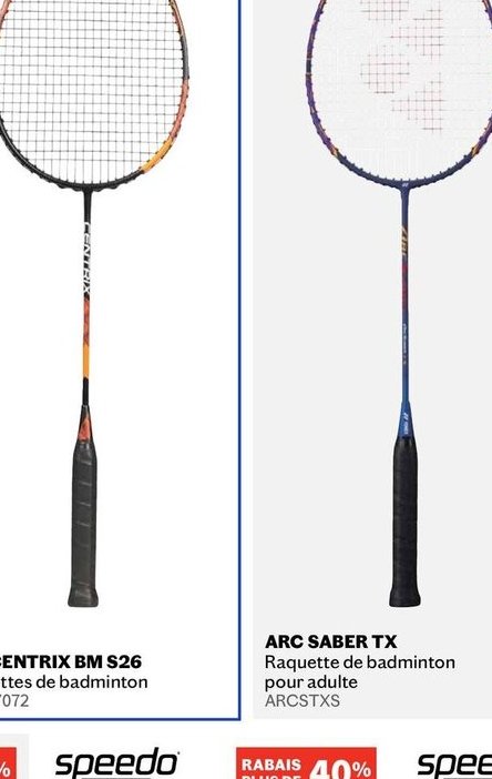 EXP CENTRIX BM S26 Raquettes de badminton