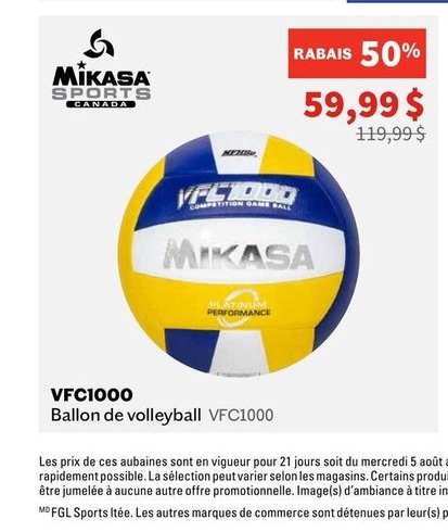 MIKASA VFC1000 Ballon de volleyball
