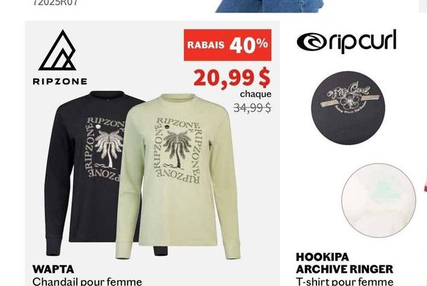 Ripzone Morgan T-shirt pour femme