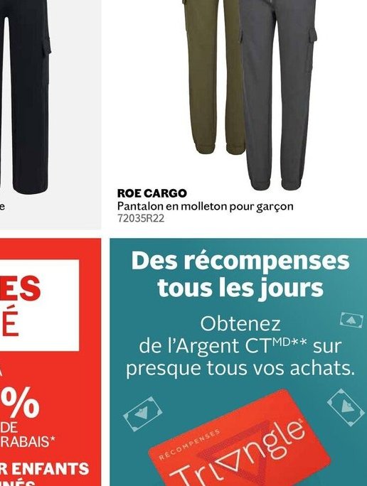 RIPZONE ROE CARGO Pantalon en molleton pour gar…