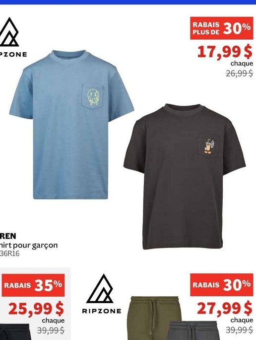 RIPZONE SOREN T-shirt pour garçon