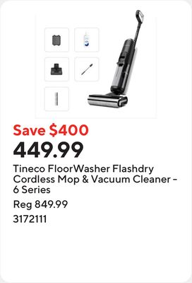 Tineco FloorWasher Flashdry Cordless Mop & Vacu…
