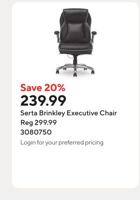 Serta Brinkley Executive Chair