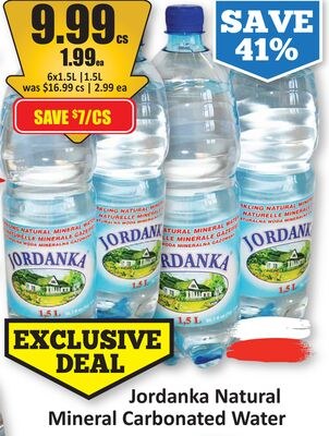 Jordanka Natural Mineral Carbonated Water