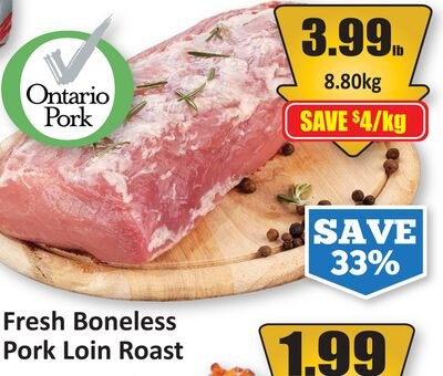 Fresh Boneless Pork Loin Roast