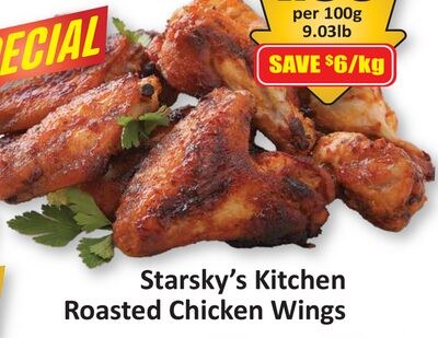 Starsky's Kitchen Roasted Chicken Wings