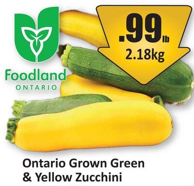 Ontario Grown Green & Yellow Zucchini