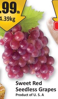 Sweet Red Seedless Grapes
