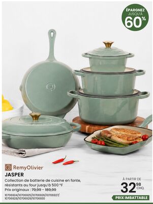JASPER Collection de batterie de cuisine en fon…
