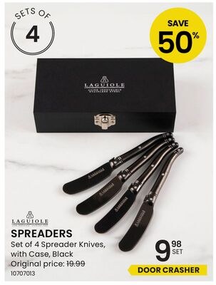 SPREADERS Set of 4 Spreader Knives