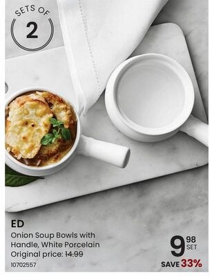 ED Onion Soup Bowls with Handle