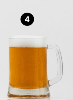 BEER GLASSES Pub, Sets of 2 Beer Stein