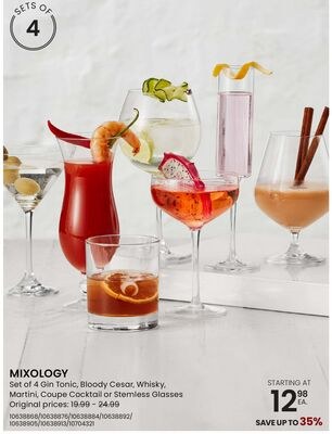 MIXOLOGY Set of 4 Gin Tonic