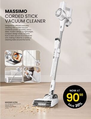 MASSIMO ULTRA 2-in-1 Brush Corded Vacuum Cleaner