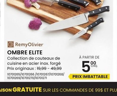 Ombre Elite, collection de couteaux de cuisine en…