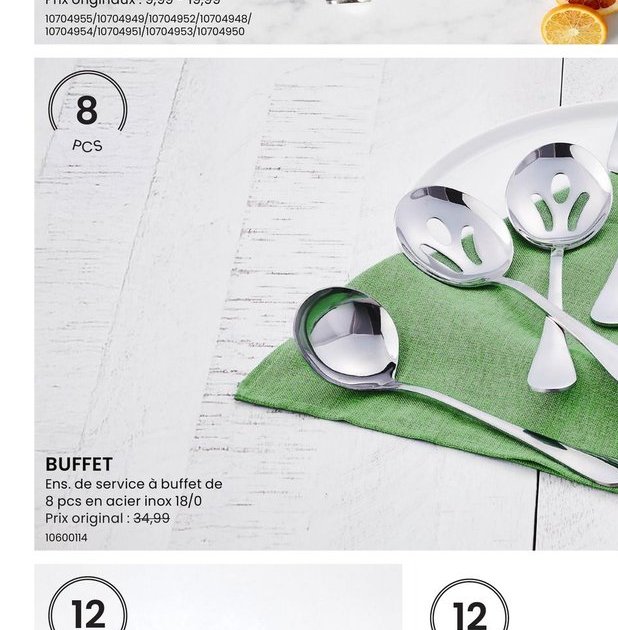 BUFFET Ens. de service à buffet